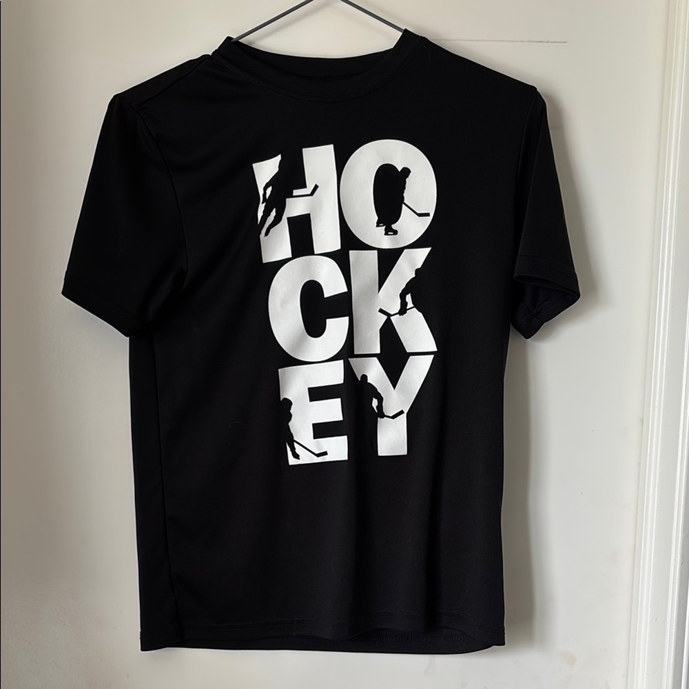 Black Hockey Graphic T-Shirt